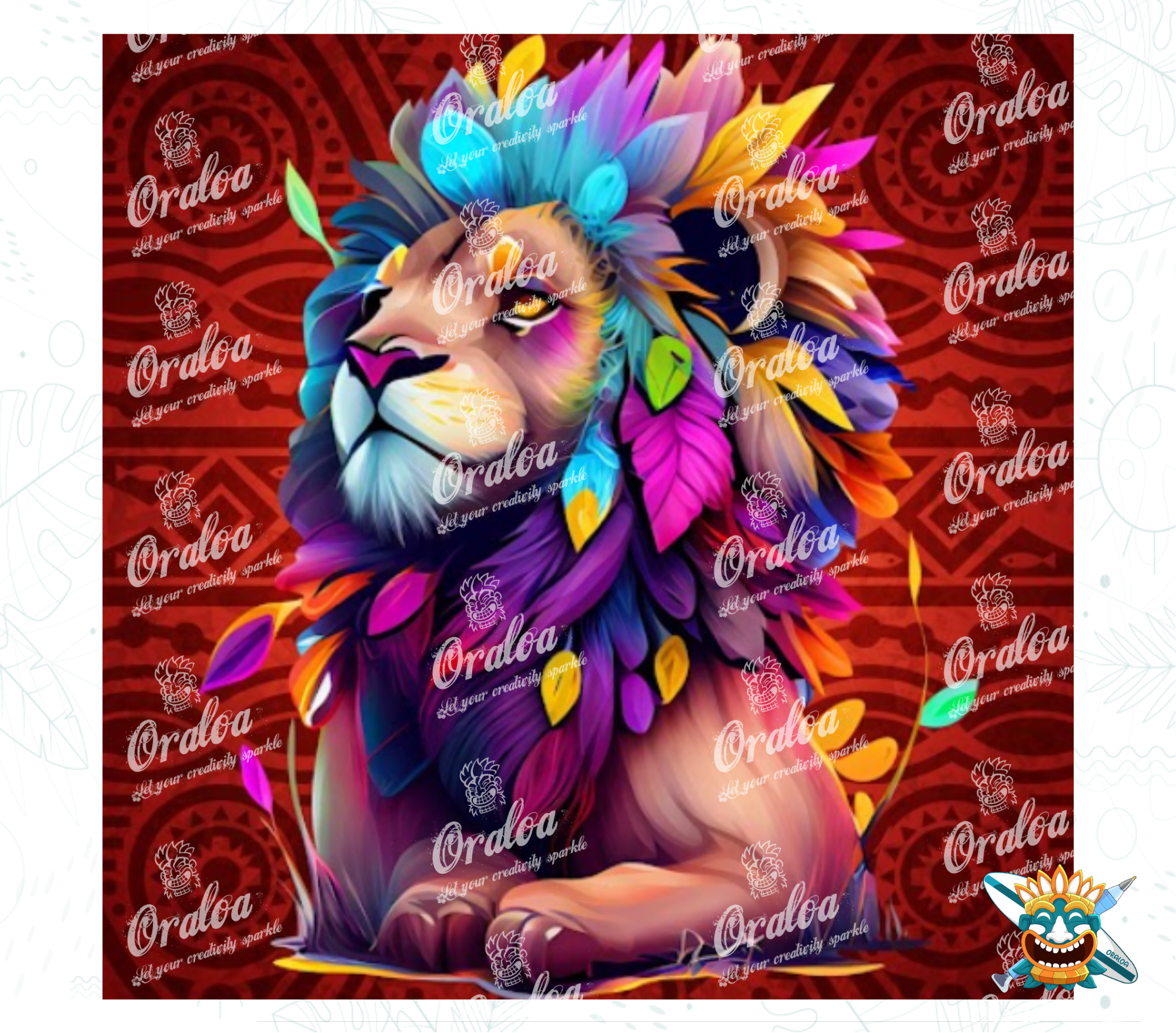Oraloa Diamond Painting Savanne - Diamantstickerei-Kit Kunsttherapie