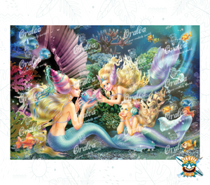Diamond Painting Three Mermaids - Oraloa kreatives Diamantstickerei-Set