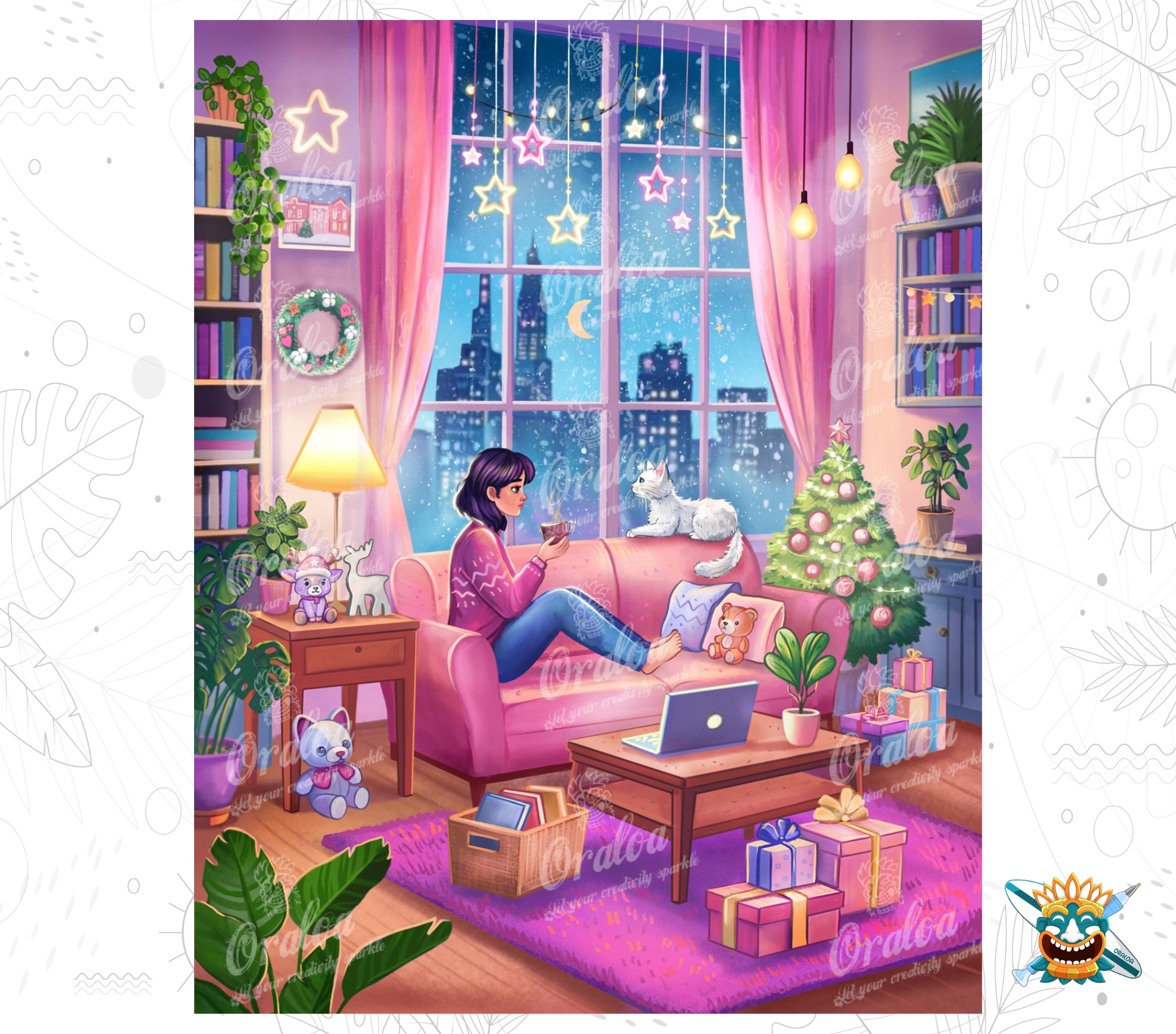 Diamantstickerei Zen Christmas - Oraloa Diamond Painting kreativ