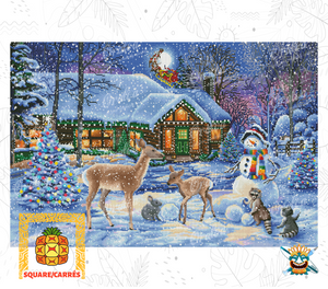 Beispiel Diamantstickerei Christmas Wildlife Magic - Oraloa Diamond Painting