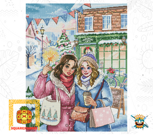 Vorschau Kit Oraloa Diamond Painting Winter Girls