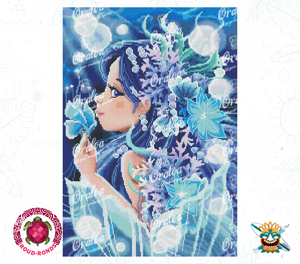 Detail Diamond Painting Blue Abysse Oraloa - Diamantstickerei
