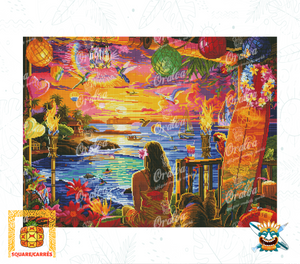 Zoom Diamond Painting Oraloa Paradise - Kreativset
