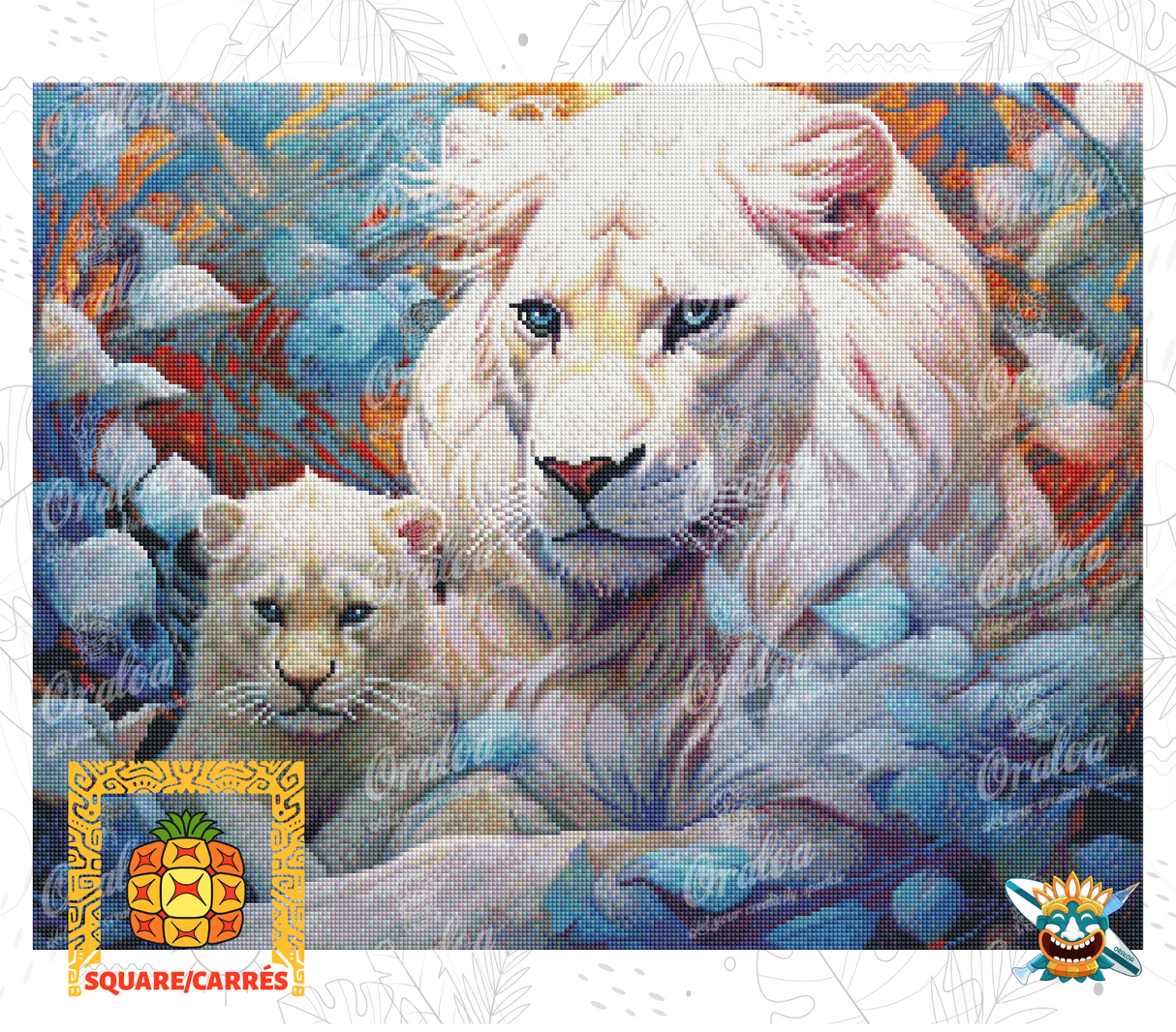 Result Diamond Painting Majesty - Oraloa art therapy