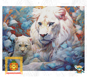 Result Diamond Painting Majesty - Oraloa art therapy