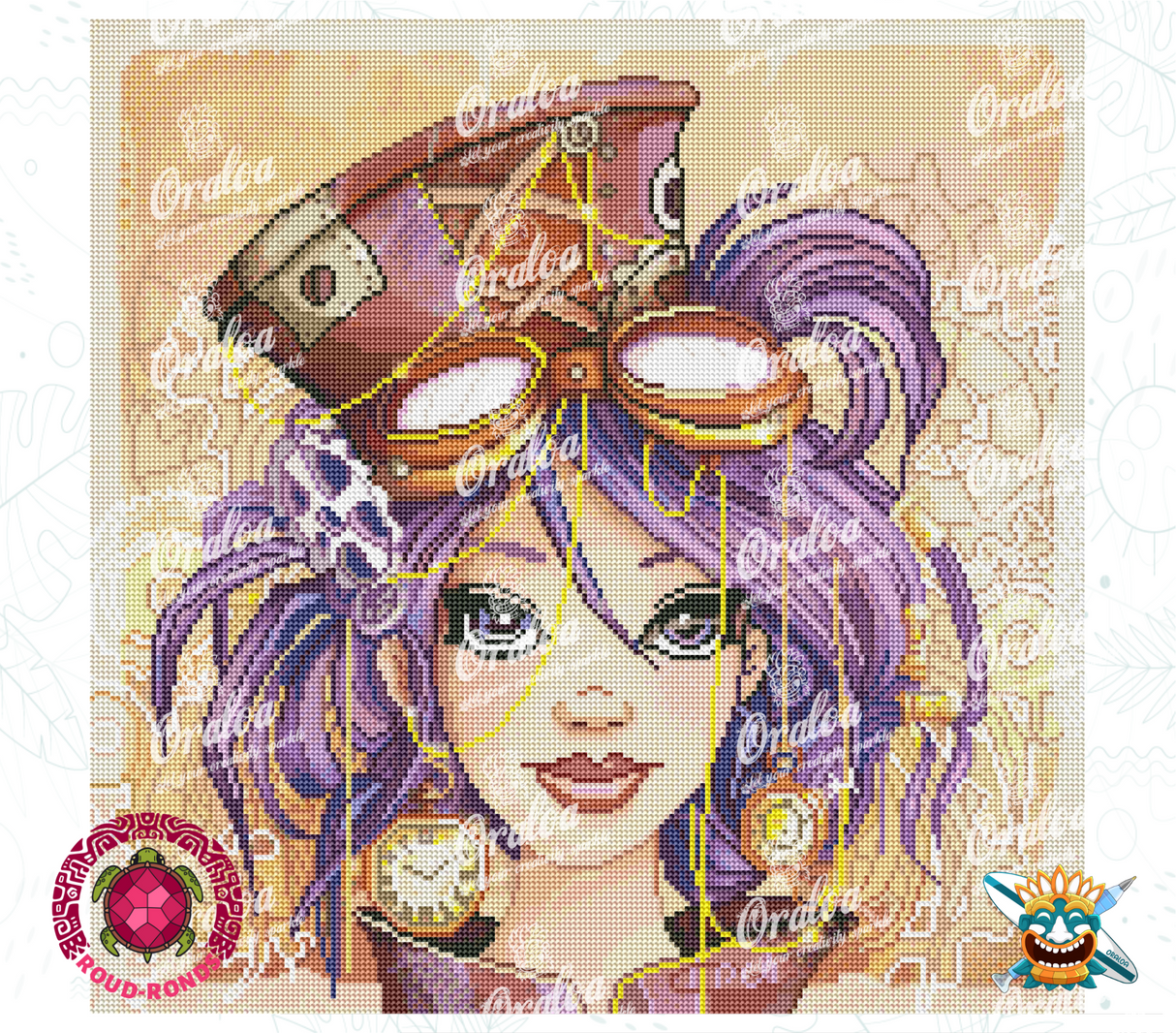 Beispiel Diamantstickerei Steampunk - Oraloa Diamond Painting