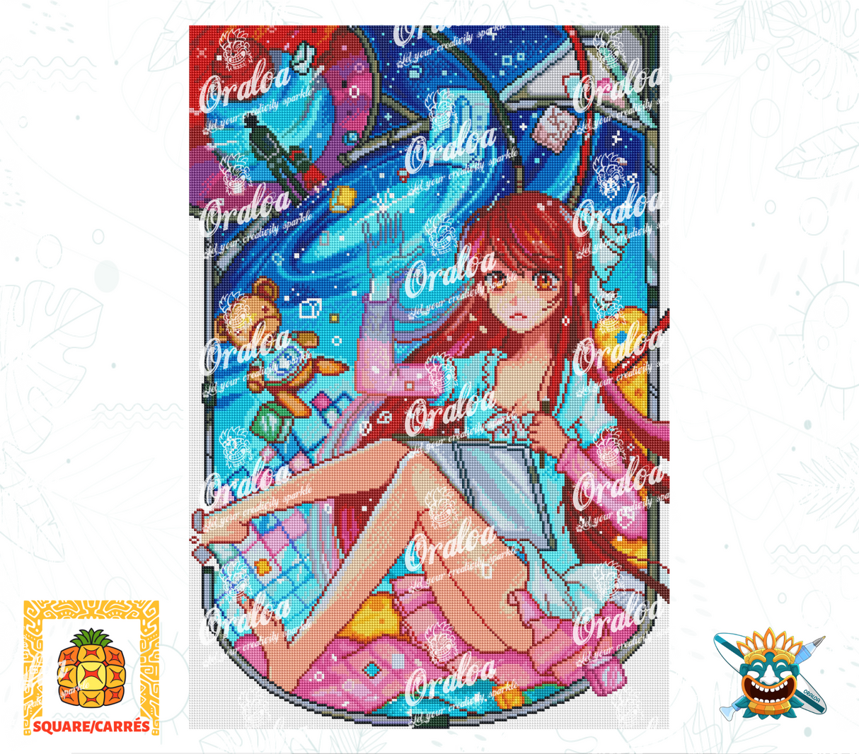 Beispiel Diamantstickerei Maya - Oraloa Diamond Painting