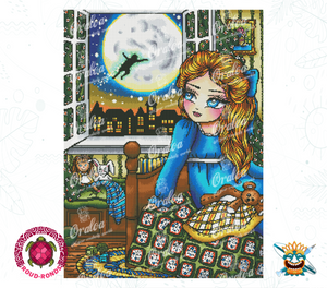 Aperçu kit Oraloa Diamond Painting Waiting for Peter Pan