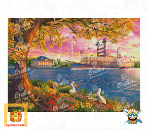 Ergebnis Diamond Painting Mississippi Queen - Oraloa Kunsttherapie