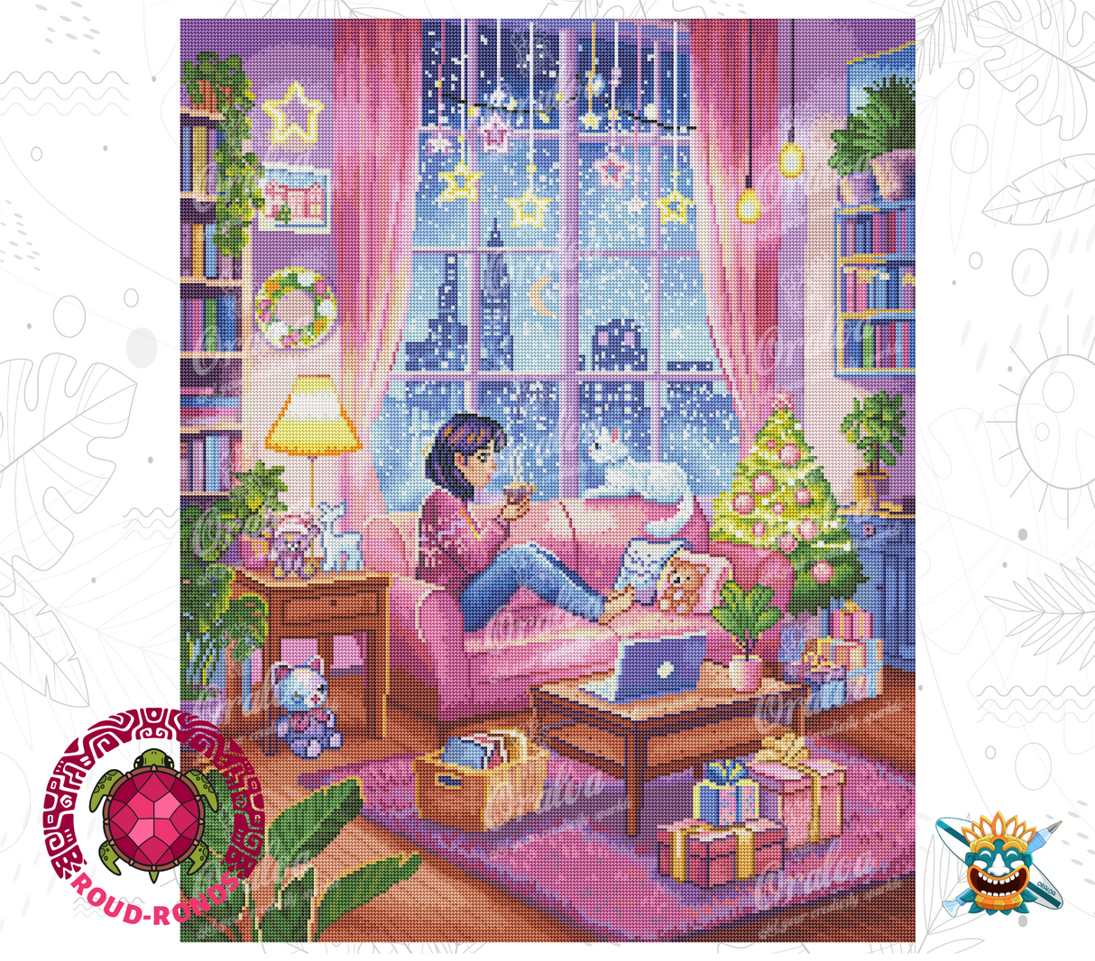 Ergebnis Diamond Painting Zen Christmas - Oraloa Kunsttherapie