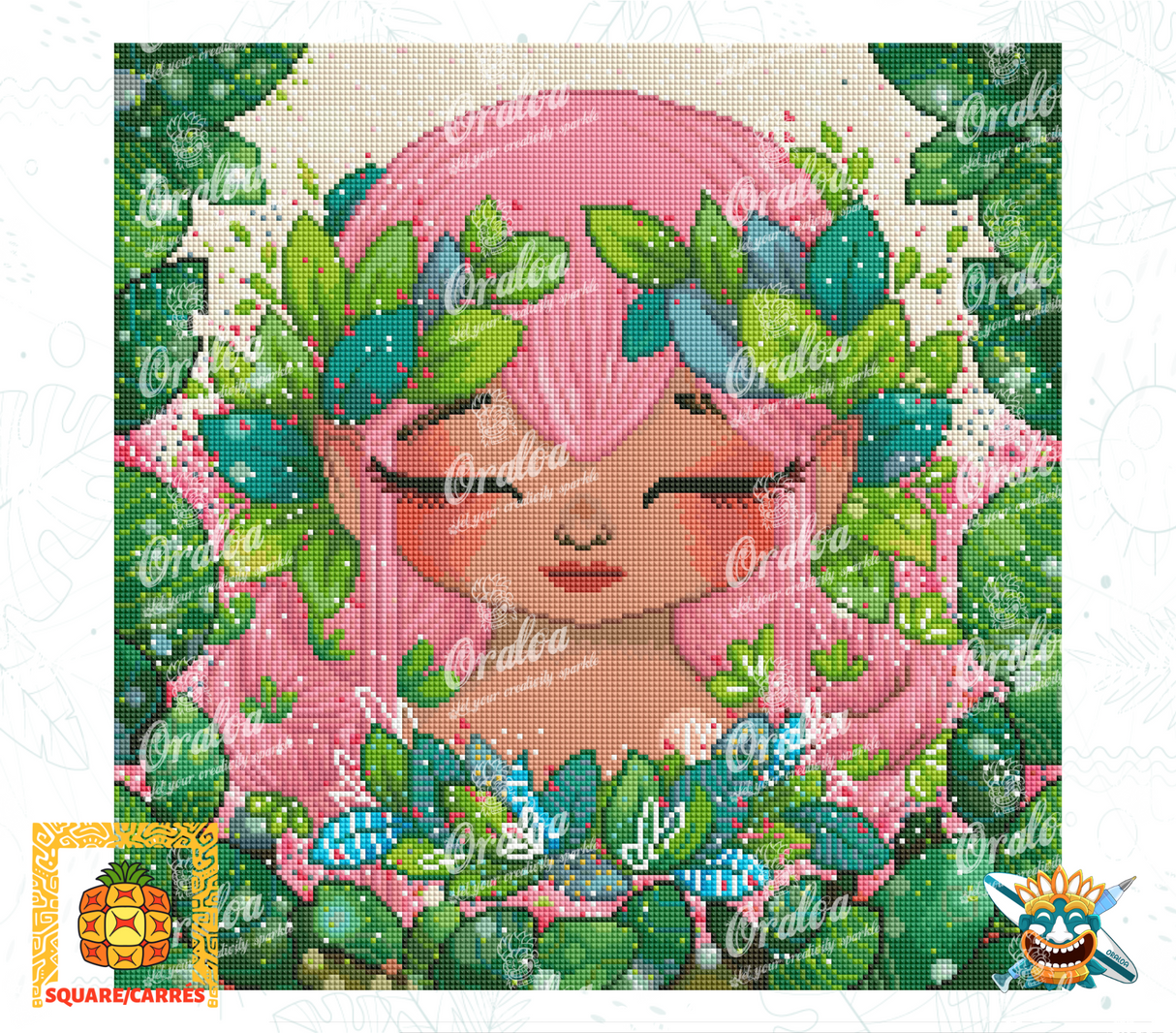 Resultado Diamond Painting Hada de la Naturaleza - Oraloa arte terapia