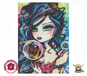 Detail Diamond Painting Butterfly Keeper Oraloa - Diamantstickerei