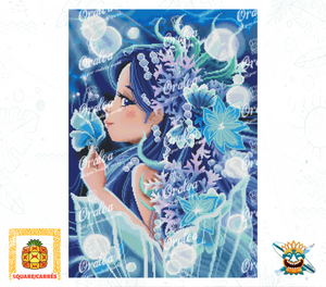 Endergebnis Oraloa Diamond Painting Blue Abysse