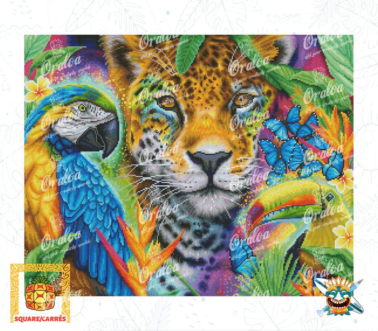 Zoom Diamond Painting Oraloa Faces of Nature - Creative kit