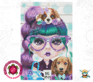 Endergebnis Oraloa Diamond Painting Puppy Loving Petunia