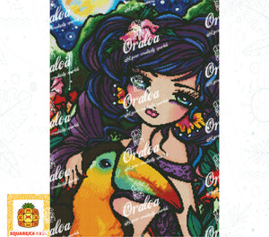 Vorschau Kit Oraloa Diamond Painting Toucan falls