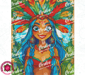 Beispiel Diamantstickerei Daisy - Oraloa Diamond Painting
