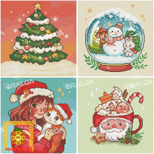 Zoom Diamond Painting Oraloa Christmas Style A - Kreativset