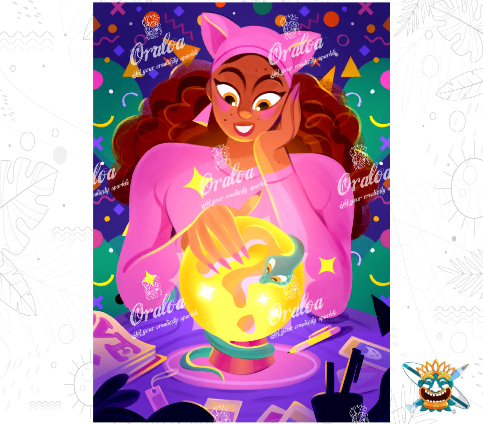 80s_Fantasy - Oraloa Diamond Painting kit arte terapia