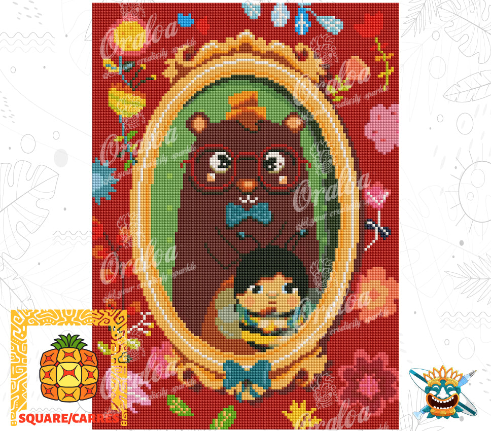 Vorschau Kit Oraloa Diamond Painting Die Biene und der Bär