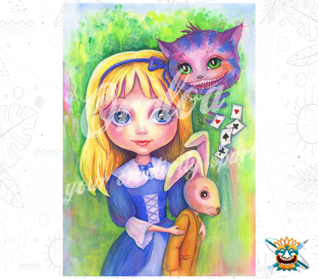 Alice im Wunderland Oraloa - Diamond Painting entspannende Diamantstickerei