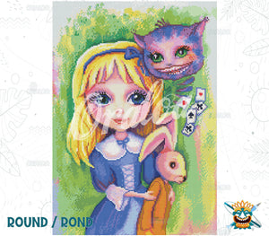 Endergebnis Oraloa Diamond Painting Alice im Wunderland