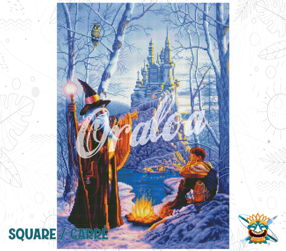 Zoom Diamond Painting Oraloa Ankunft bei Rock Castle - Kreativset