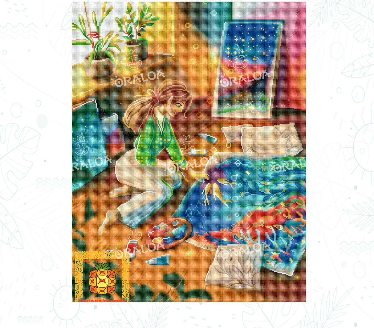 Vorschau Kit Oraloa Diamond Painting The Artist