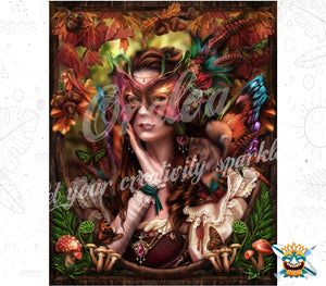 Kit Diamond Painting Oraloa Autumn Queen - Relaxing diamond embroidery