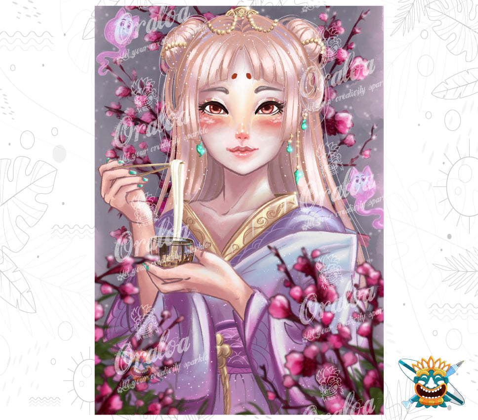 Oraloa Diamond Painting Beautiful Spring - Diamantstickerei-Kit Kunsttherapie
