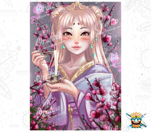 Oraloa Diamond Painting Beautiful Spring - Diamantstickerei-Kit Kunsttherapie
