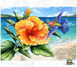 Oraloa Beauty and Beach - Diamond Painting vollständiges Kunsttherapie-Set