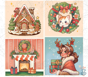 Diamond Painting Oraloa Weihnachtsstil B - Kreatives Diamantstickerei-Set