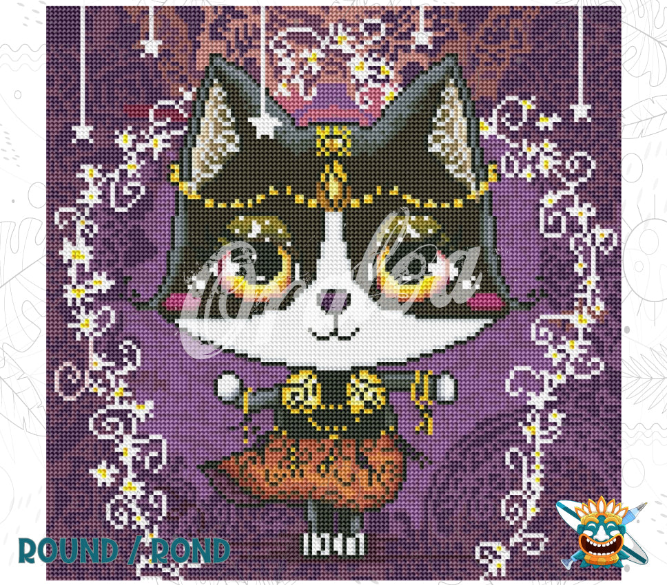 Vorschau Set Oraloa Diamond Painting Chat Limar
