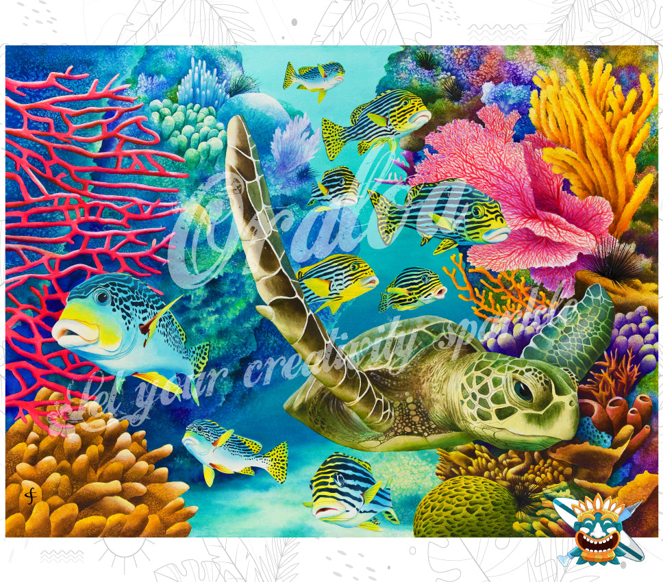 Diamond Painting Oraloa Coral Canyon - Kreatives Diamantstickerei-Set