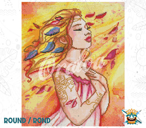 Detail Diamond Painting Im Wind Oraloa - Diamantstickerei