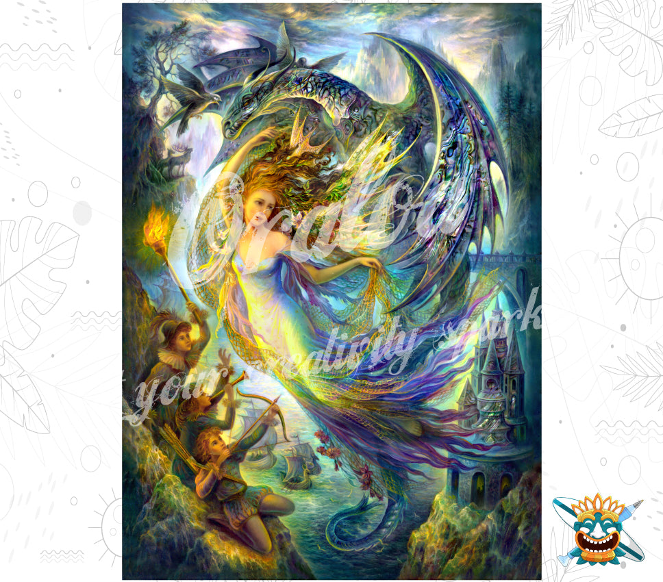 Oraloa Diamond Painting Prisionero Dragón - Kit de bordado de diamantes arte terapia