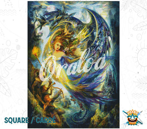 Resultado final Oraloa Diamond Painting Prisionero Dragón