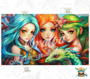 Diamond Painting Oraloa Dragon's keepers - Kreatives Diamantstickerei-Set