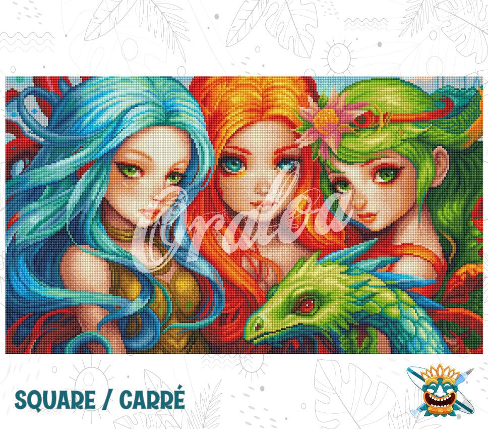 Vorschau Kit Oraloa Diamond Painting Dragon's keepers