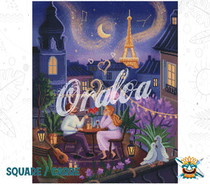 Ergebnis Diamond Painting Evening in Paris - Oraloa Art-Therapie