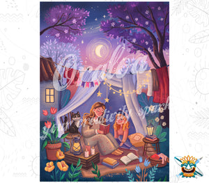Diamond Painting Fairurales Under the Stars - Oraloa kreatives Diamantstickerei-Set