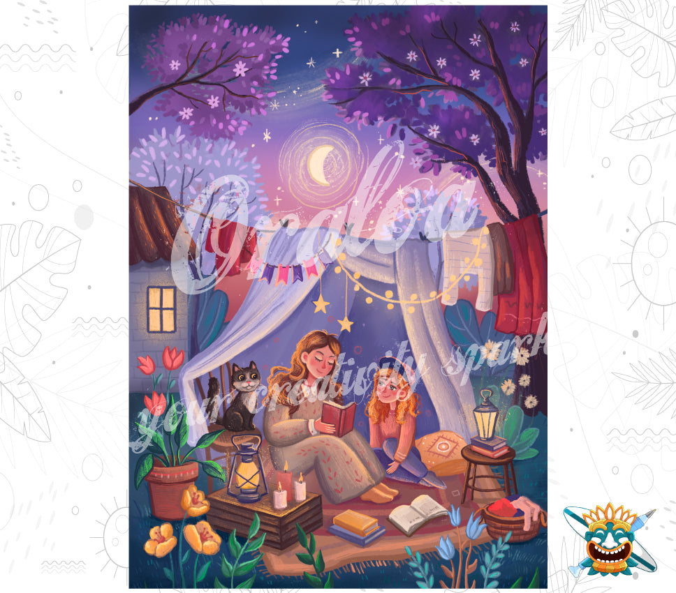 Diamond Painting Fairurales Under the Stars - Oraloa kreatives Diamantstickerei-Set