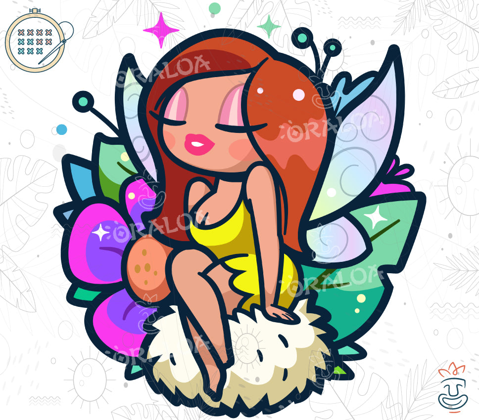 Kit Diamond Painting Oraloa Fairy Dreams - Gesticktes Kreuzstich - Entspannende Diamantstickerei