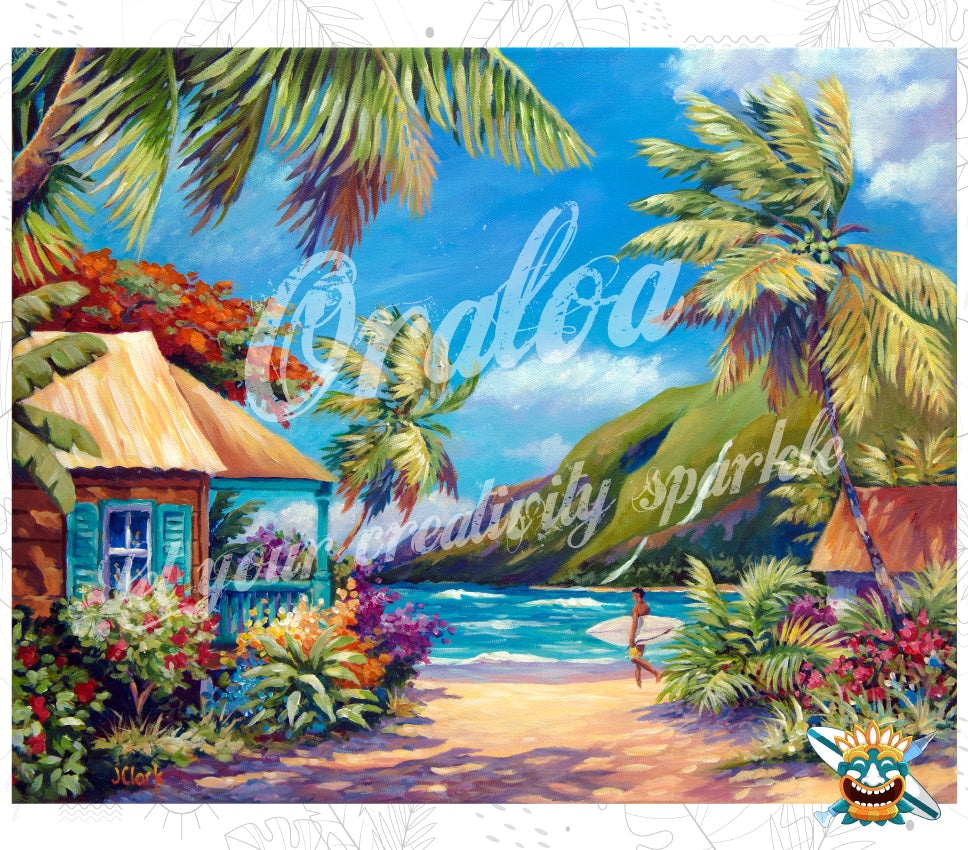 Oraloa Diamond Painting Fun Day Ahead - Diamantstickerei-Kit Kunsttherapie