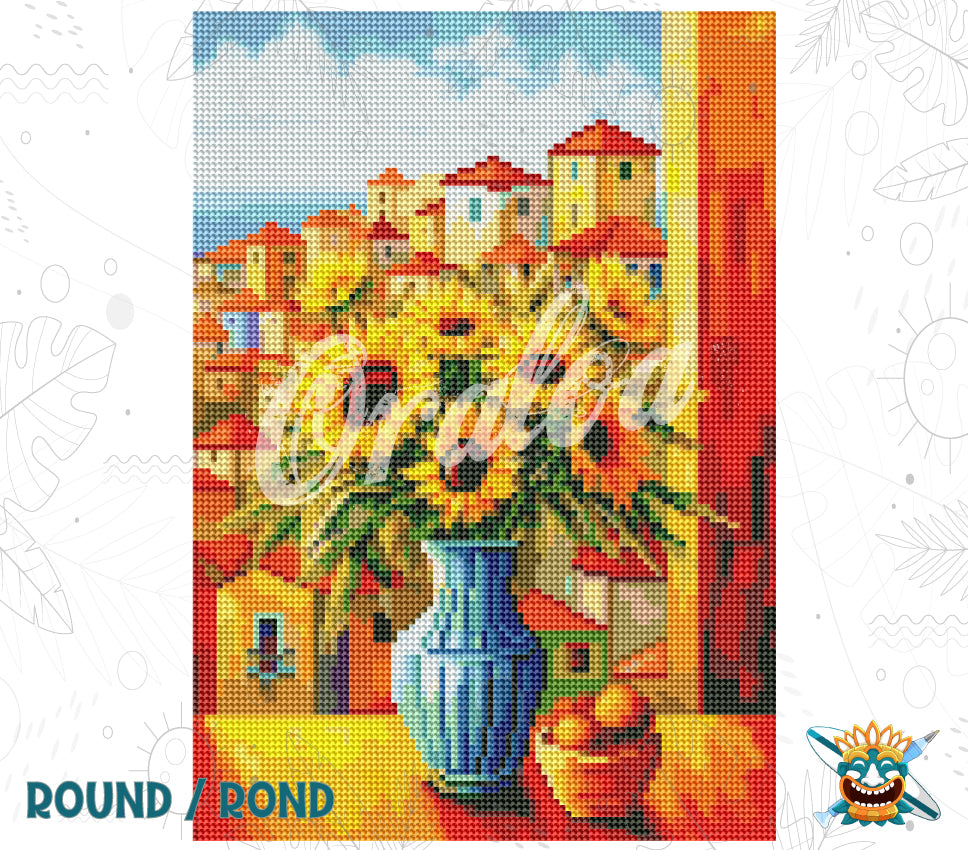 Detail Diamond Painting Golden Gaze Oraloa - Diamond Painting
