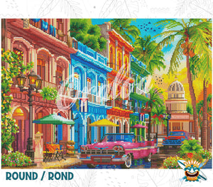 Ergebnis Diamond Painting Havana Sunset - Oraloa Kunsttherapie