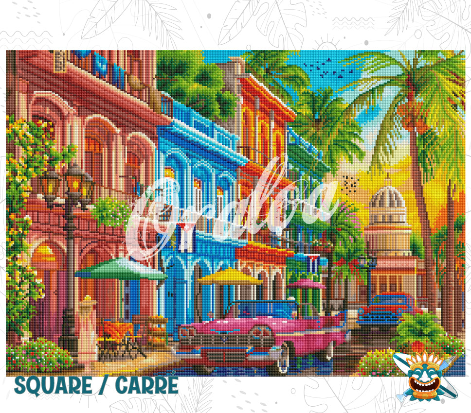 Zoom Diamond Painting Oraloa Havana Sunset - Kreativset