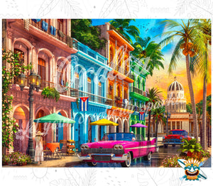 Diamond Painting Havana Sunset - Oraloa kreatives Diamantstickerei-Set