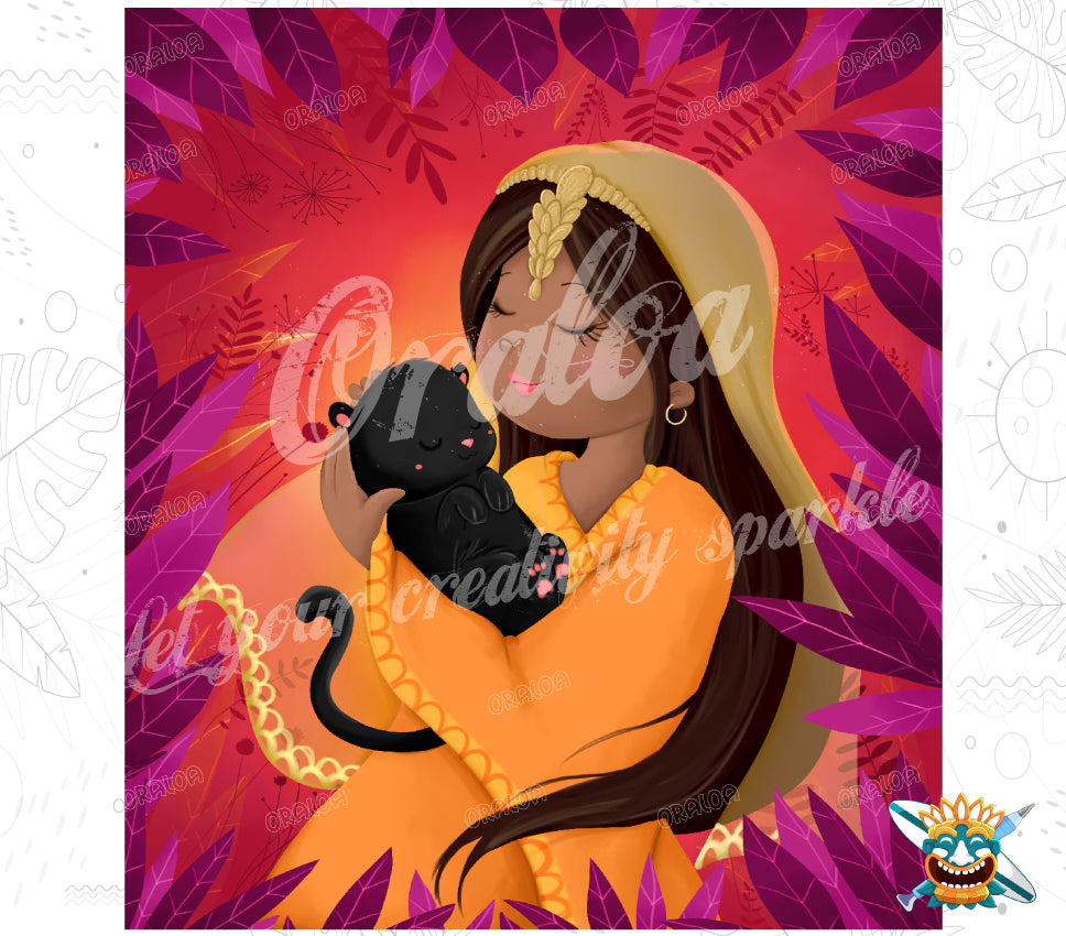 Oraloa Diamond Painting Tótem Indie - Kit de bordado de diamantes arte terapia